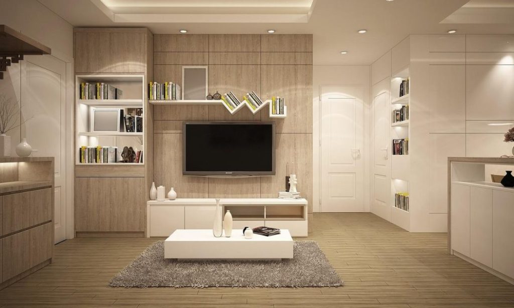 Gezellige woonkamer met meubels - visuele illustratie voor tips om je woning succesvol te verhuren